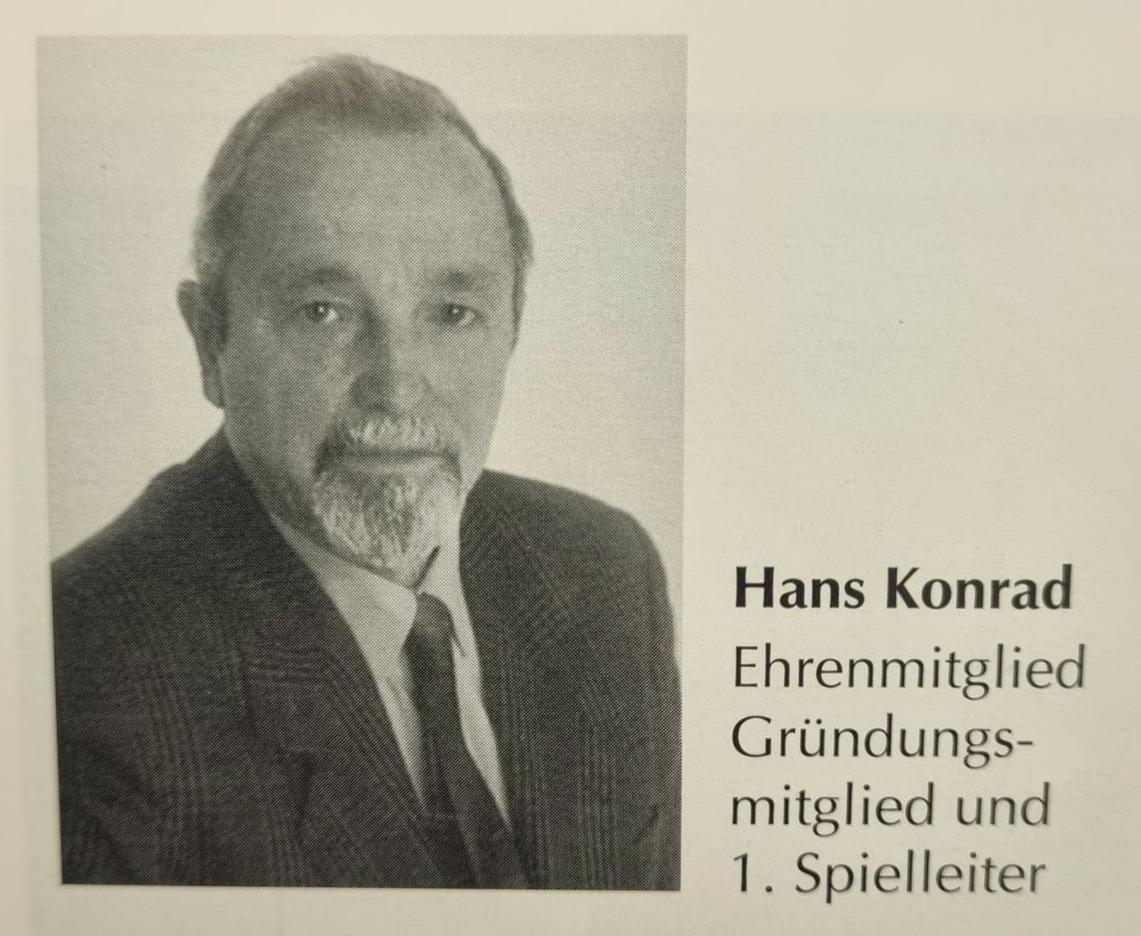Hans Konrad - Ehrenmitglied und Gründugnsmitglied Brett'lbühne Vaterstetten e. V.