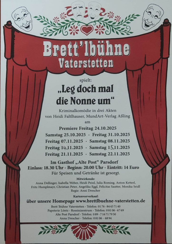 Flyer "Leg doch mal die Nonne um" von Heidi Faltlhauser
